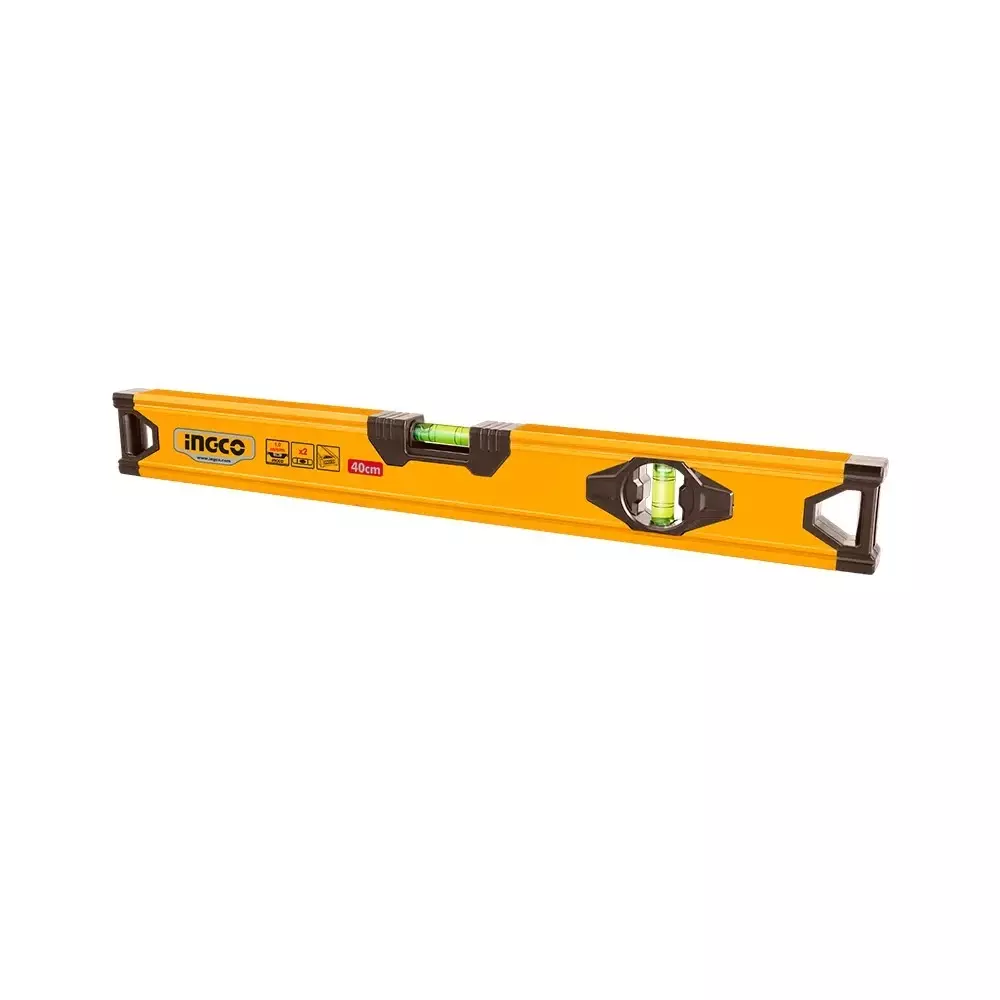 Ingco Spirit Level 40 cm Length and 0.5 mm/m Accuracy, HSL58040