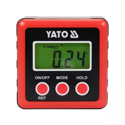 Yato 58 mm Length Digital Level Aluminium Box With 2 Sides Magnet and Backlit LCD Display, YT-71000