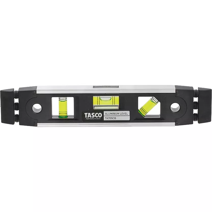 Ichinen TASCO Aluminum Level ± 1.50 mm / m = ± 0.0859°or less Accuracy 0.50 mm/m=0.0286° Sensitivity, TA705CB