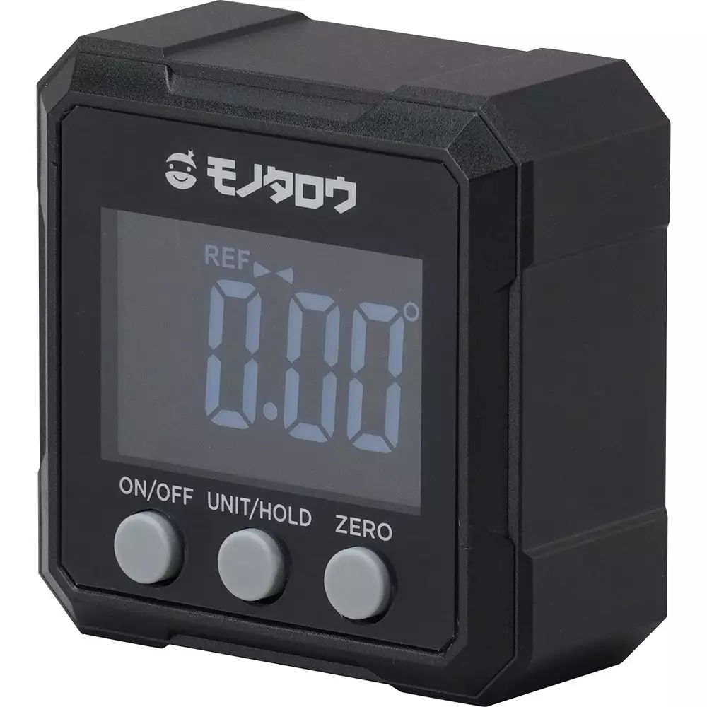 MonotaRO Mini Digital Angle Gauge With 4-Sided Magnet ±0.2° Aluminum (body), 858448