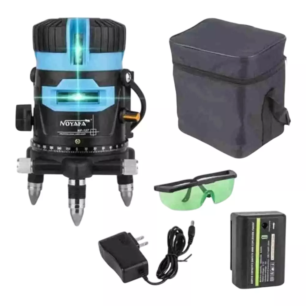 Godavari 4D 360° Magnetic Line Level Kit 38 m (100 ft) Level Accuracy 20 mm Length