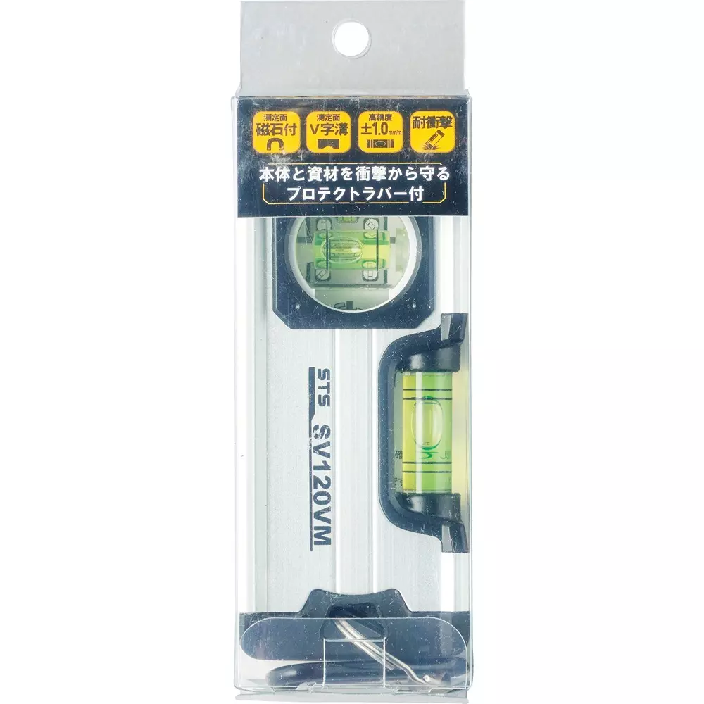 STS Box Level ± 1.00 mm / m = ± 0.0573 ° Accuracy 120 Length (mm) 1 place Magnet, SV120VM