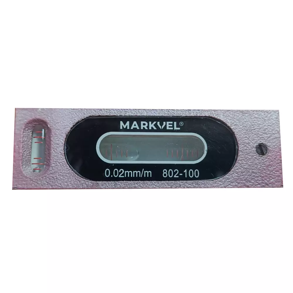 Markvel 100 mm Stainless Steel Precision Block Level, 802-100