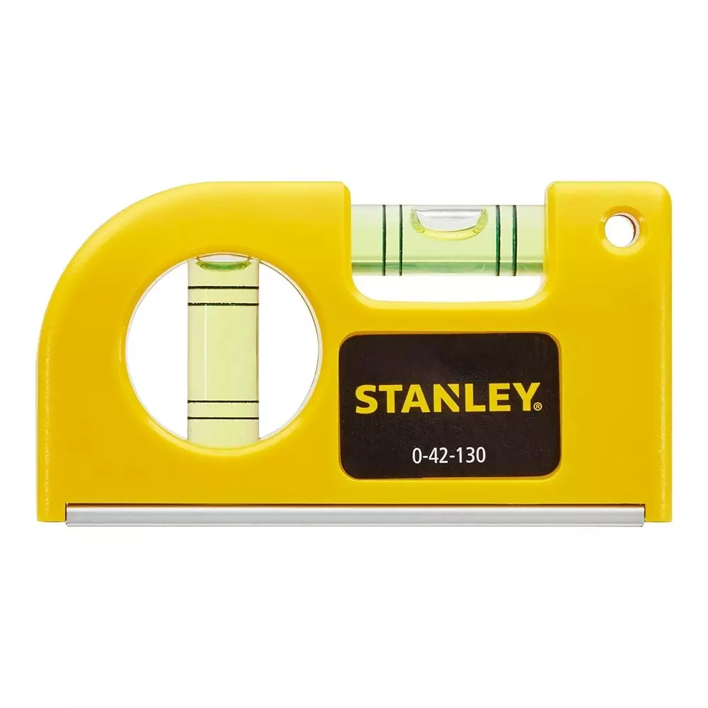 STANLEY Pocket Level 140 mm Length, 2 mm/m Accuracy and Plastic Casing, 0-42-130