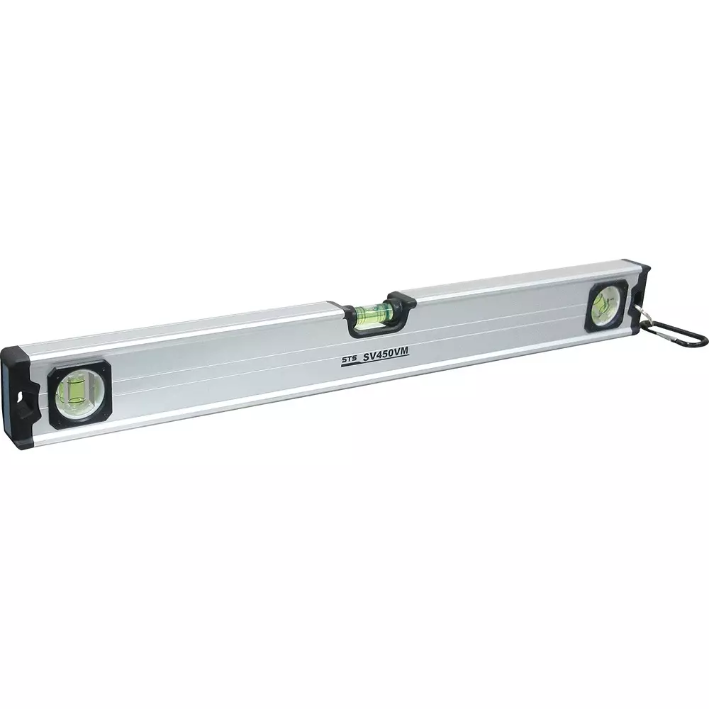 STS Box Level With side protector Specifications ± 1.00 mm / m = ± 0.0573 ° Accuracy 450 Length (mm), SV450VM