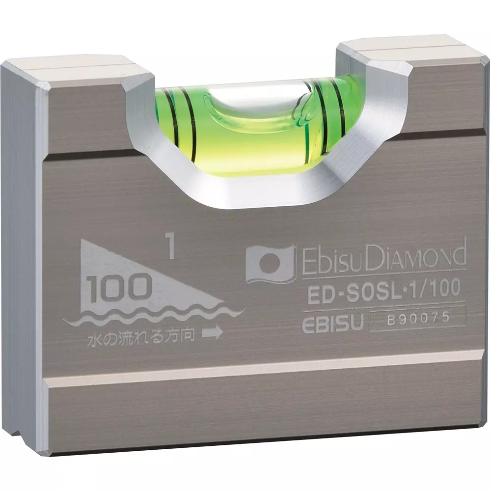 EBISU Solid Slope Level 0.50=0.0286° Sensitivity 4-line acrylic bubble tube Bubble Tube, ED-SOSL・1/100