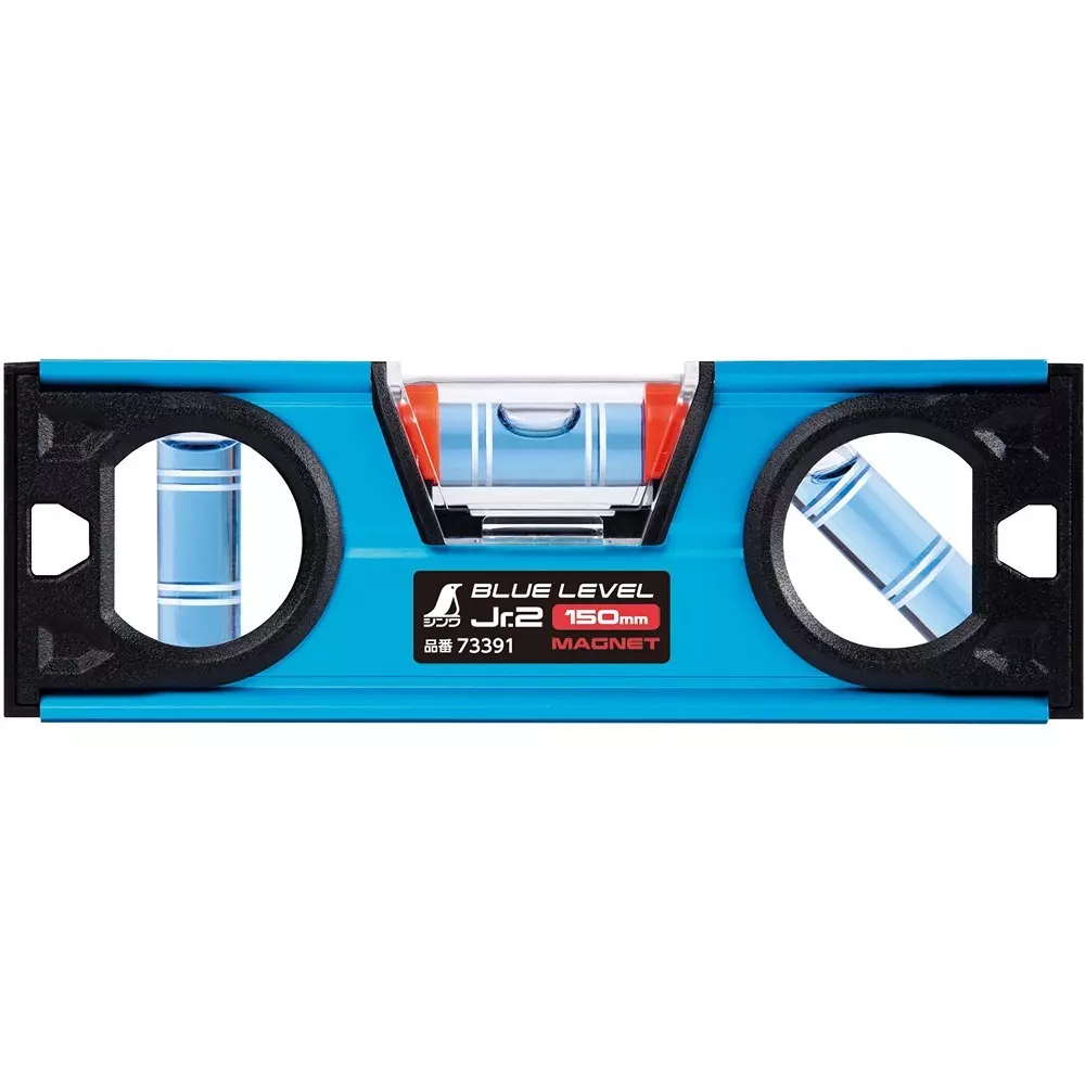 Shinwa Rules Blue Level Jr.2with Magnet 150 mm Nominal Size, 73391