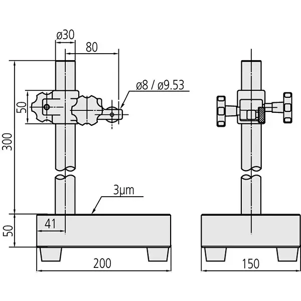mitutoyo-granite-comparator-stand-0-250-mm-range-150x200-mm-base-size-215-151-10