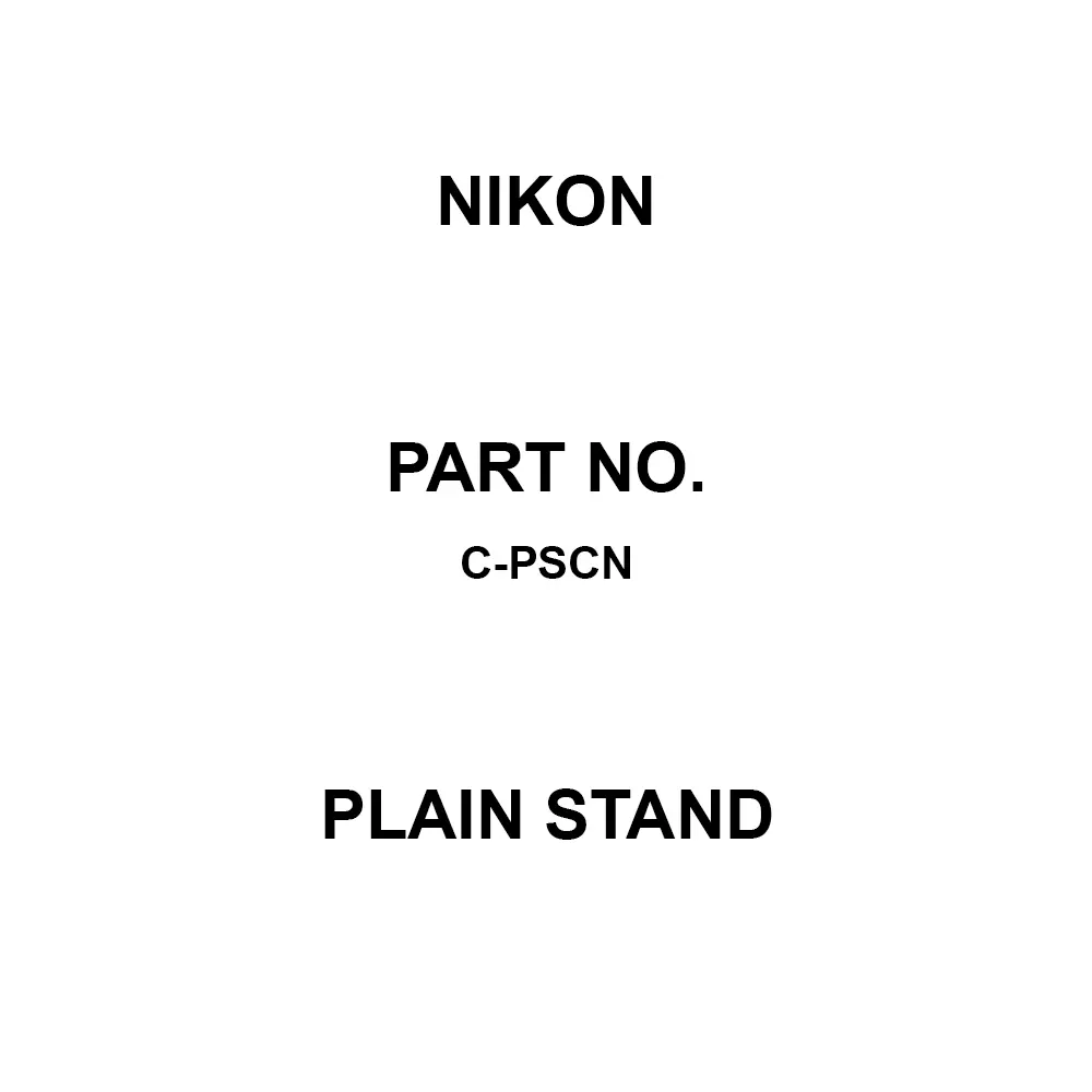Nikon Plain Stand SMZ1270/1270 i, SMZ800 N, SMZ745/745 T, SMZ445/460 Reflective lighting Lighting, C-PSCN