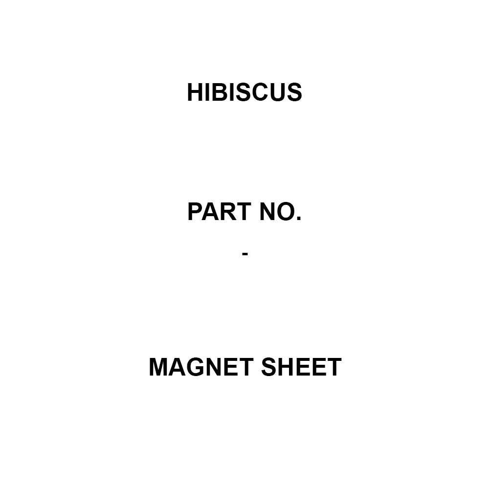 Hibiscus Magnet Sheet 500 Length (mm), 70822834