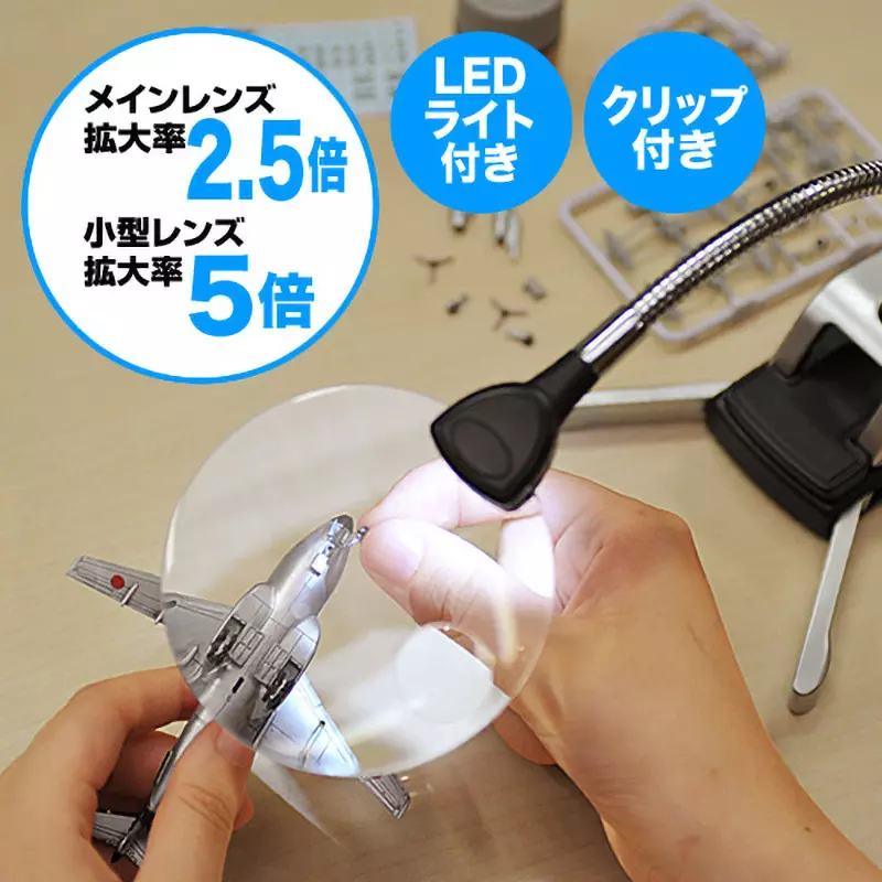 Sanwa Direct Clip Stand Uses 3 AAA batteries Power Supply Loupe body, lens cover, instruction manual Included Components, 400-CAM019
