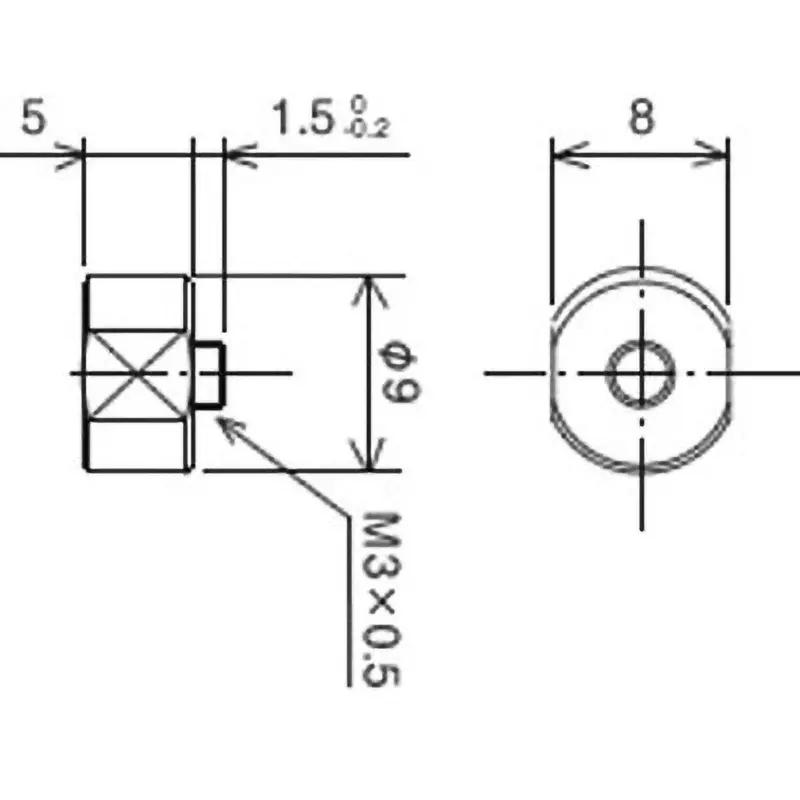Ono Sokki Magnet Base 4 N Attracting Force NP-3412, 3414, 3418 Suitable Sensor, NP-0103