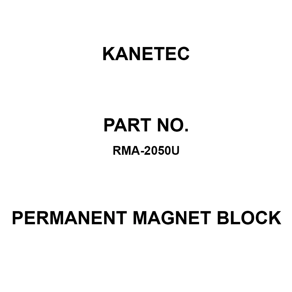 KANETEC Permanent Magnet Block 500 mm Dimension L1, RMA-2050U