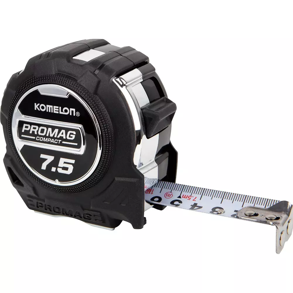 KOMELON Measurement Tape 7.5 Tape Length (m) 25 Tape Width (mm) Magnet nails End Hook, K-83PM-75-25