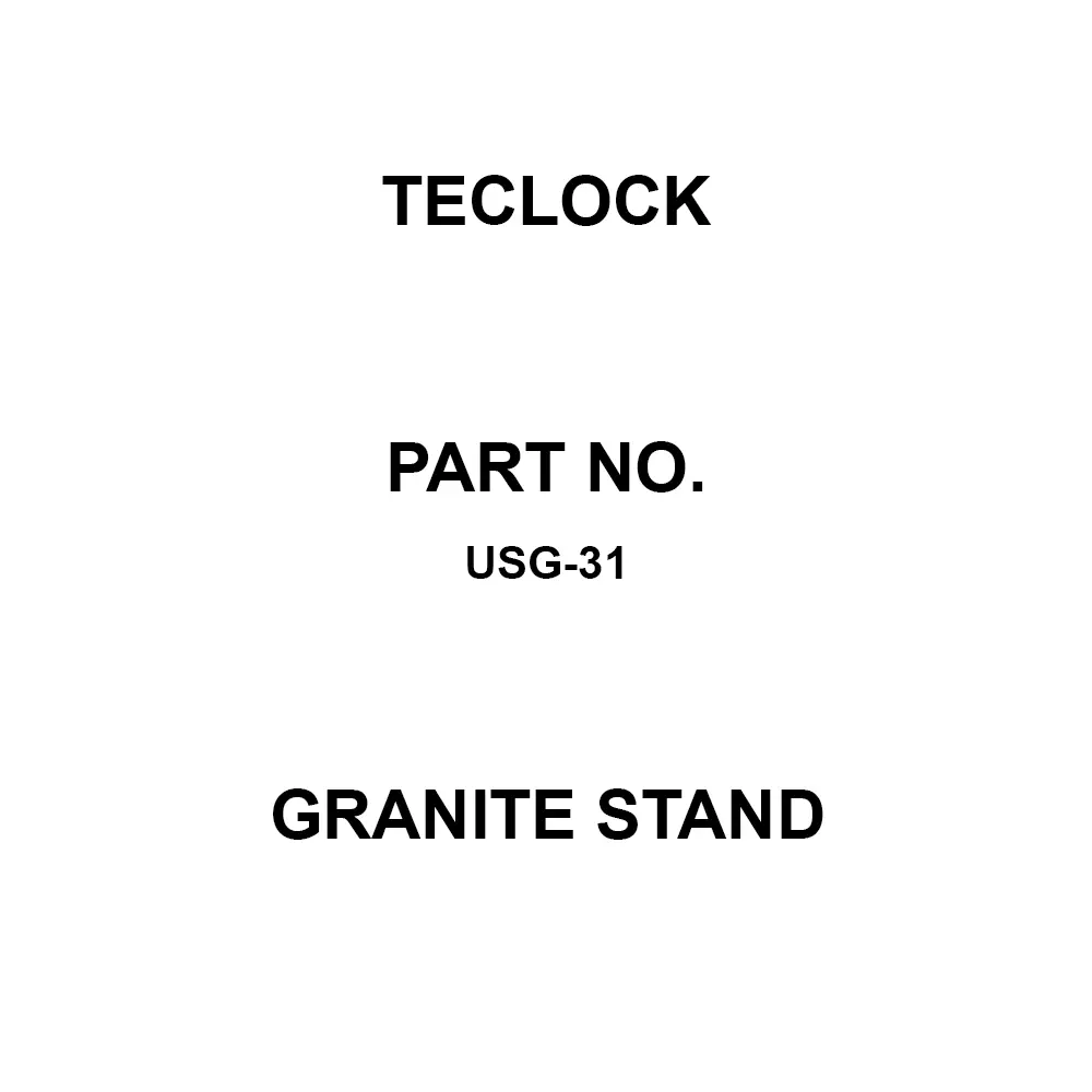 Teclock Granite Stand 53 to 250 mm Effective Positioning Range 280 mm Pillar, USG-31