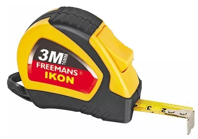 Freemans 3 m Pocket Steel Measuring Tape 16 mm IK316
