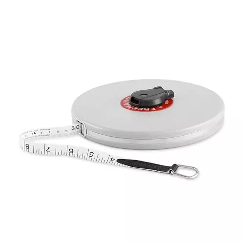 Freemans 50 m Off-White Fiberglass Measuring Tape 13 mm FN50