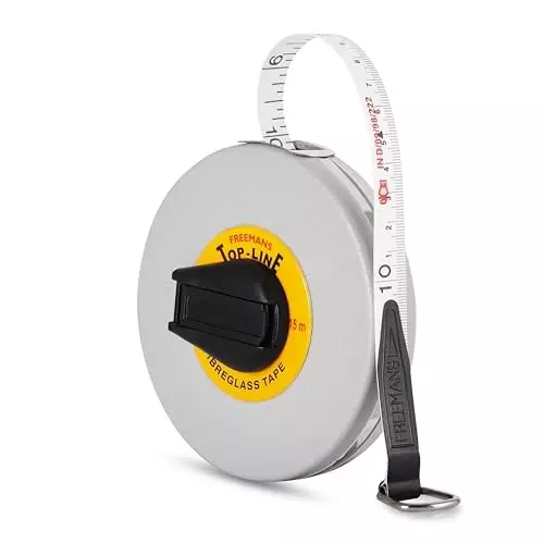 Freemans 15 m Silver Fiberglass Measuring Tape 13 mm FT15