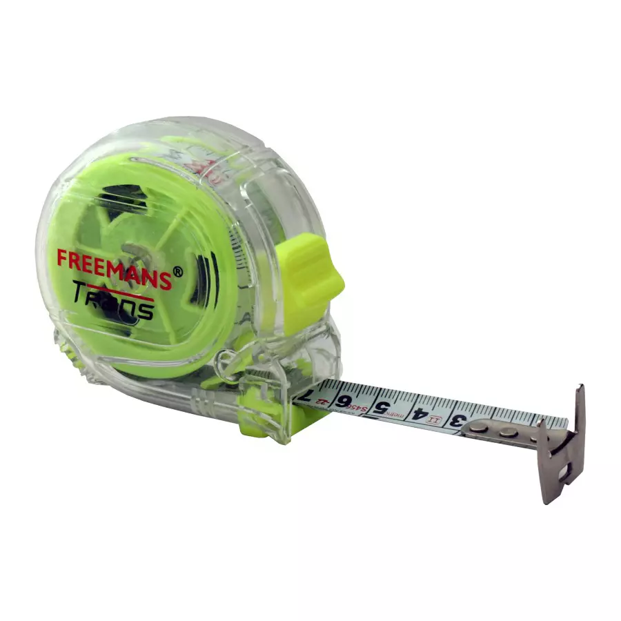 Freemans ABS Green FTATRANS Measuring Tape 3 m, FT316