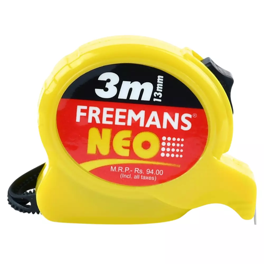 Freemans NEO Pocket Measuring Tape with Unbreakable ABS Case 3 m x13 mm, NE313
