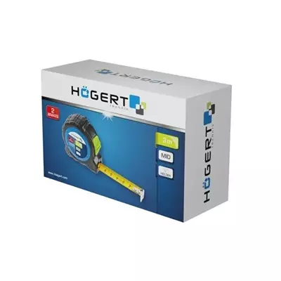 Hogert Technik Steel Measuring Tape Class II Accuracy, 3 m Length and 16 mm Width, HT4M409