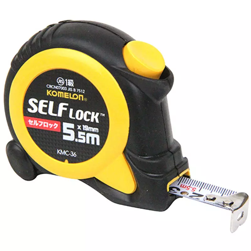KOMELON Self-Locking With auto stop function Specifications Metric JIS Class 1 Scale Type 5.5 Tape Length (m), KMC-36 12PBOX