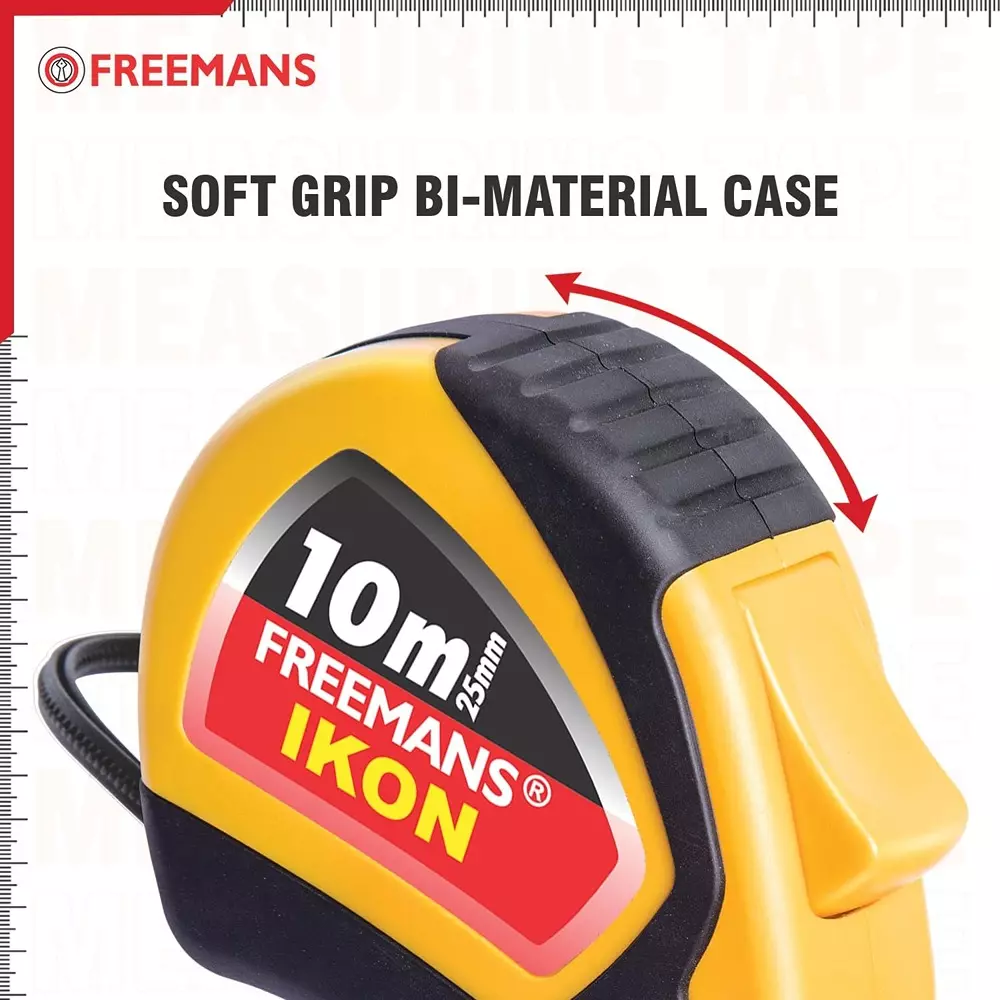 freemans-ikon-10-m-measuring-tape-with-abs-plastic-housing-and-25-mm-width