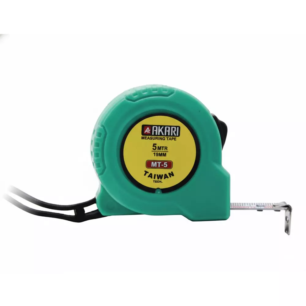 AKARI Measuring Tape Plastic Body 5 m Length x 19 mm Width, MT-5