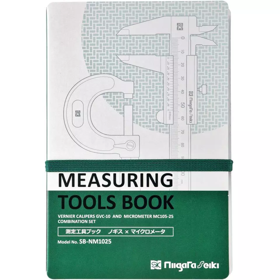 SK Niigata Seiki Measuring Tool Book Nogisu X Micrometer, SB-NM1025 (Pack of 2 Pcs)