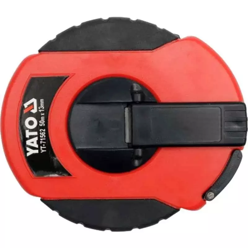 Yato Steel Measuring Tape Rolled Up Type ABS Frame and Size 50 m x 13 mm, YT-71562