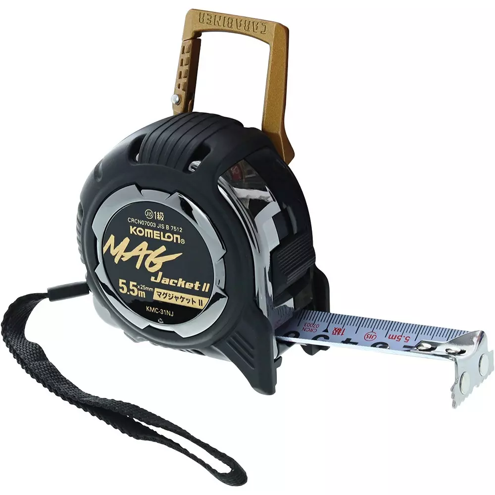 KOMELON Tape Measure Both sides Scale Type 5.5 Tape Length (m) 25 Tape Width (mm), KMC-31NJB-55-25