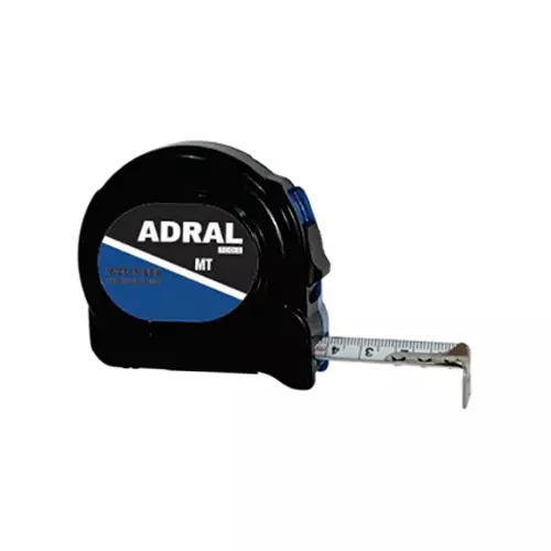 ADRAL Measuring Tape With Lock Belt Clip 5 m Solid Front Lock ABS Plastic for Measuring Use, MT205L
