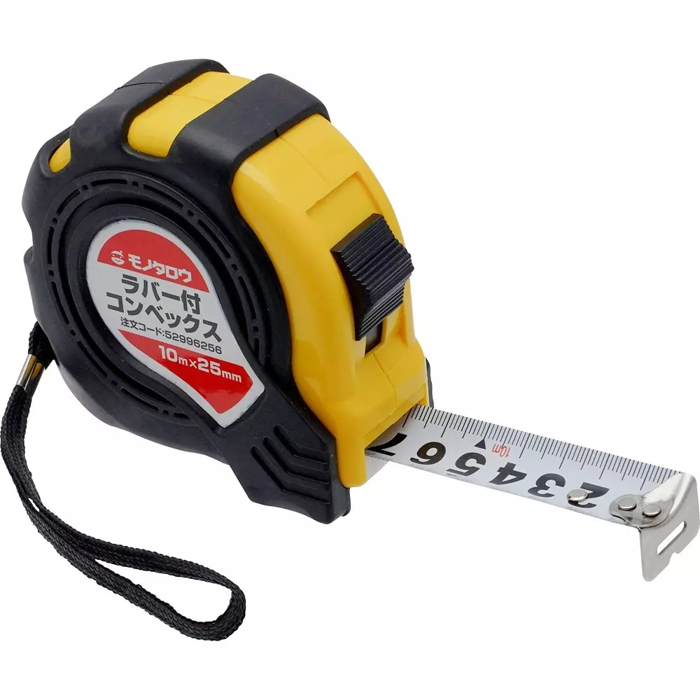 MonotaRO Convex Tape Measure Rubber Protective Casing 10 m Tape Length, 10H46X