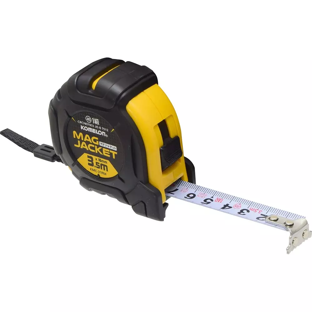 KOMELON Magnetic Tape Measure With lock Type Both sides Scale Type 3.5 Tape Length (m), KMC-31RM