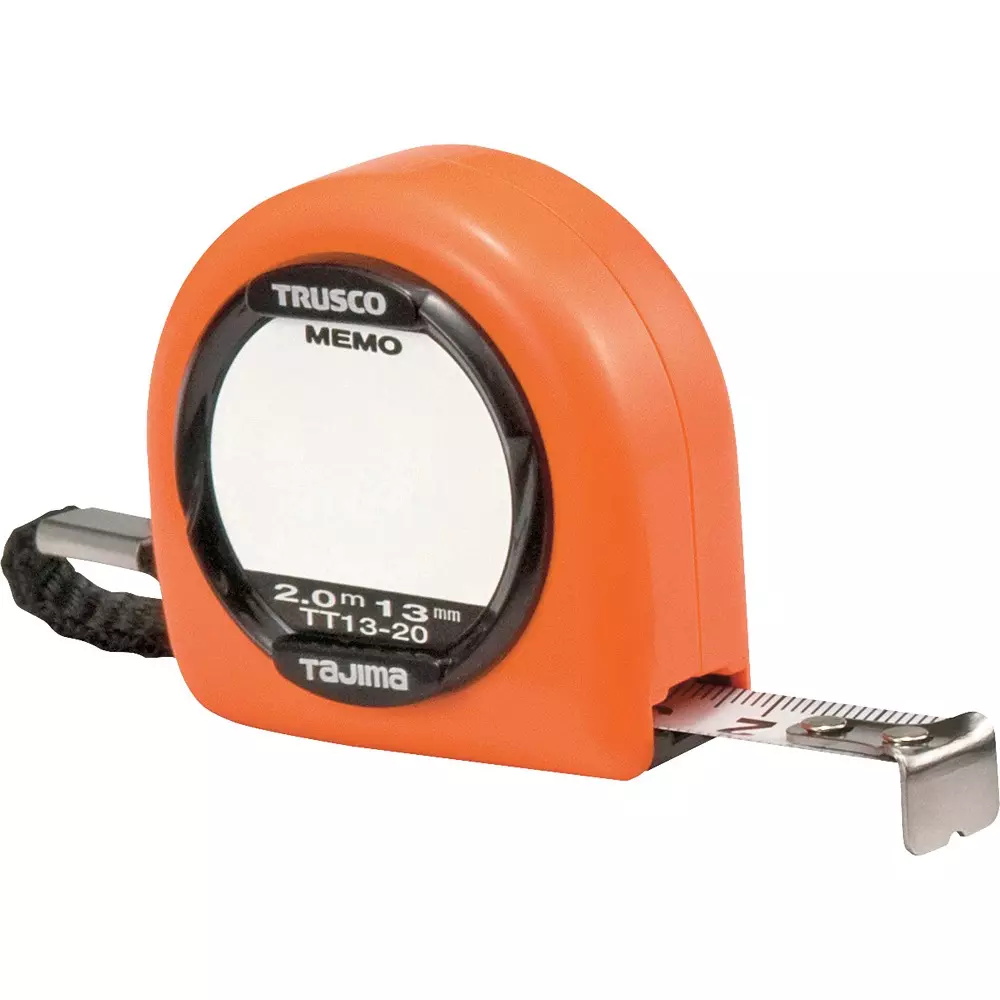 Trusco Convex With Memo Plate Free Type 13.0 mm Tape Width 2.0 m Tape Length, TT1320
