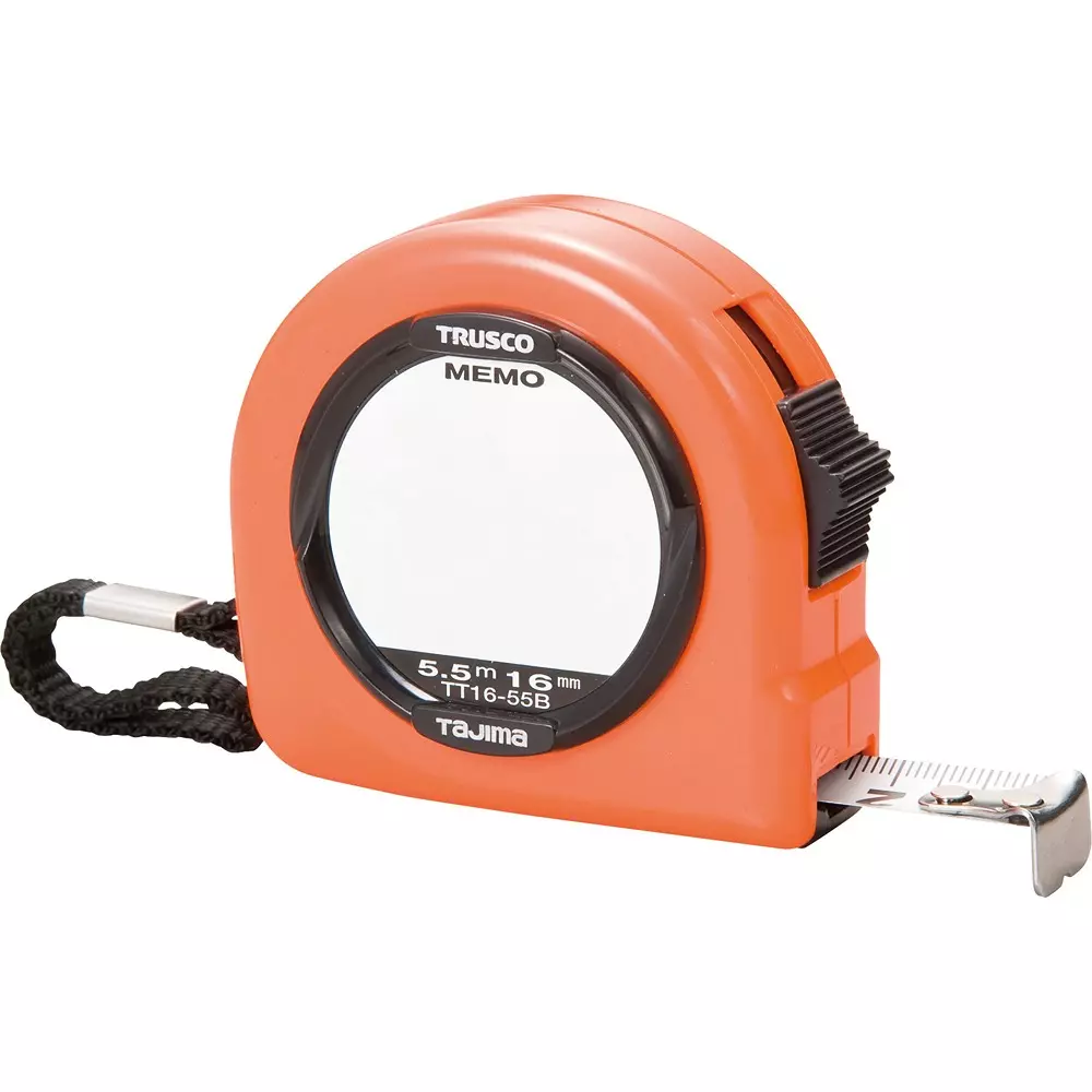 Trusco Convex With Memo Plate With lock Type 16.0 mm Tape Width 5.5 m Tape Length, TT1655B