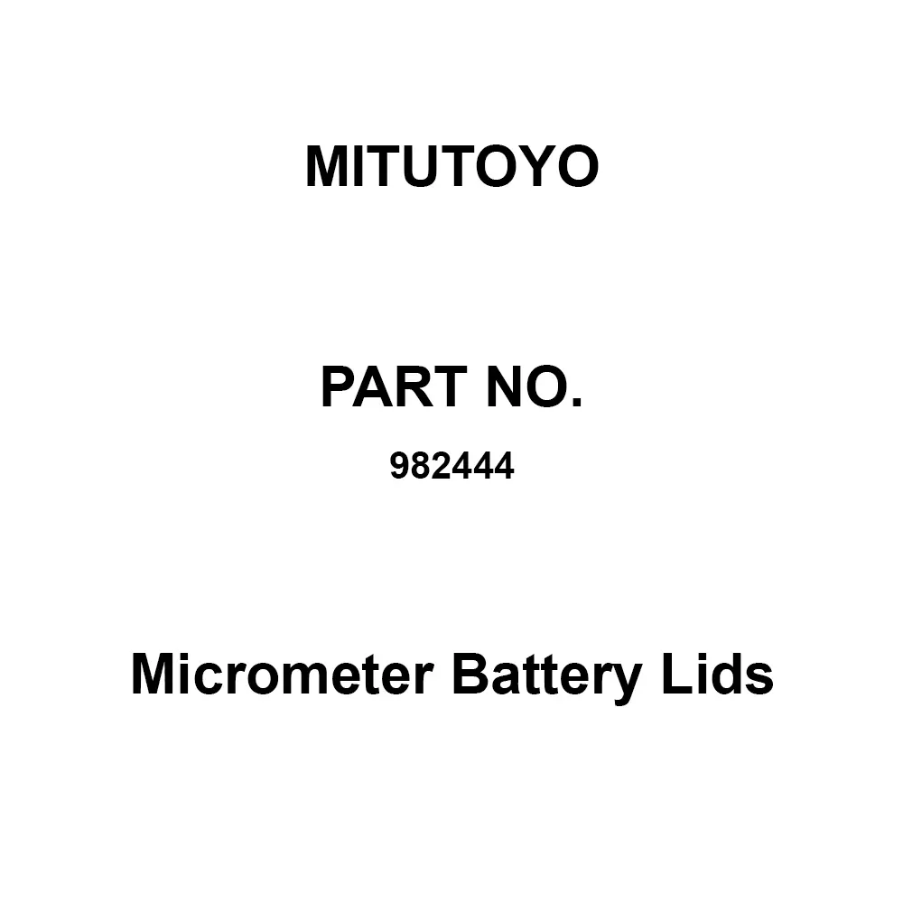 Mitutoyo Micrometer Battery Lids Parts for point micrometer CPM30-50DM (342-542-30), 982444