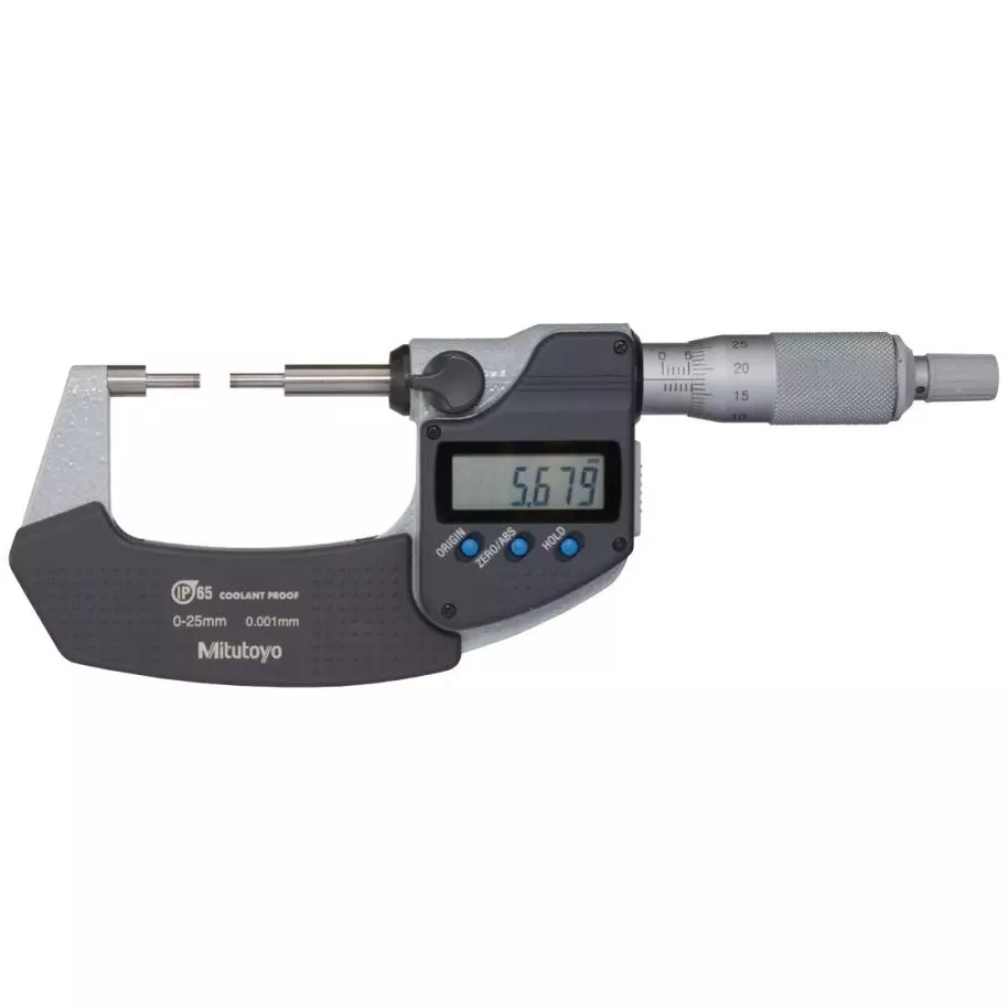 Mitutoyo Spline Micrometer SPM 50 - 75 mm Range 0.001 mm Minimum Reading, SPM-75MX