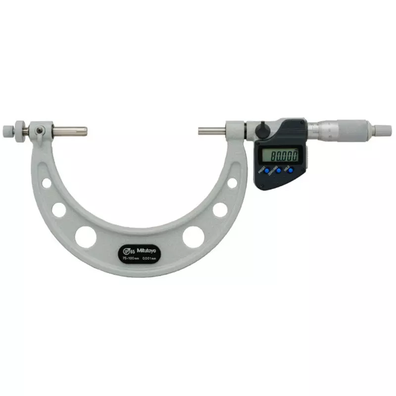 Mitutoyo Digimatic Ball Gear Micro + Input Tool (USB) + Foot Switch Set 75 - 100 mm, GMB-100MX+05CZA663+IT-020U+937179T (1 Kit)