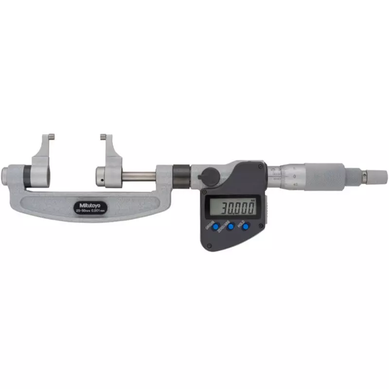 Mitutoyo Digimatic Micrometer + Input Tool (RS-232C) + Foot Switch Set 25 - 50 mm, OMP-50MX+05CZA662+IT-007R+937179T (1 Kit)