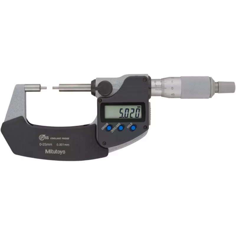 Mitutoyo Spline Micrometer U-WAVE Transmitter Set (Buzzer/Bluetooth Type) 0 - 25 mm, SPM2-25MX+02AZF310+264-627 (1 Kit)