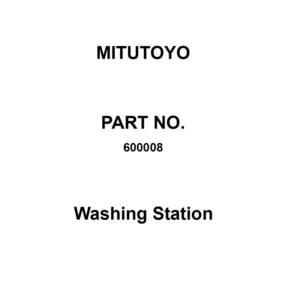 Mitutoyo Washing Station Correspondence Plastic container, 600008