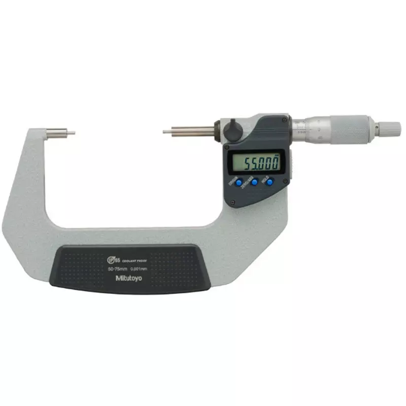 Mitutoyo Digimatic Spline Micro + Input Tool (USB) + Foot Switch Set 50 - 75 mm, SPM2-75MX+05CZA662+IT-020U+937179T (1 Kit)