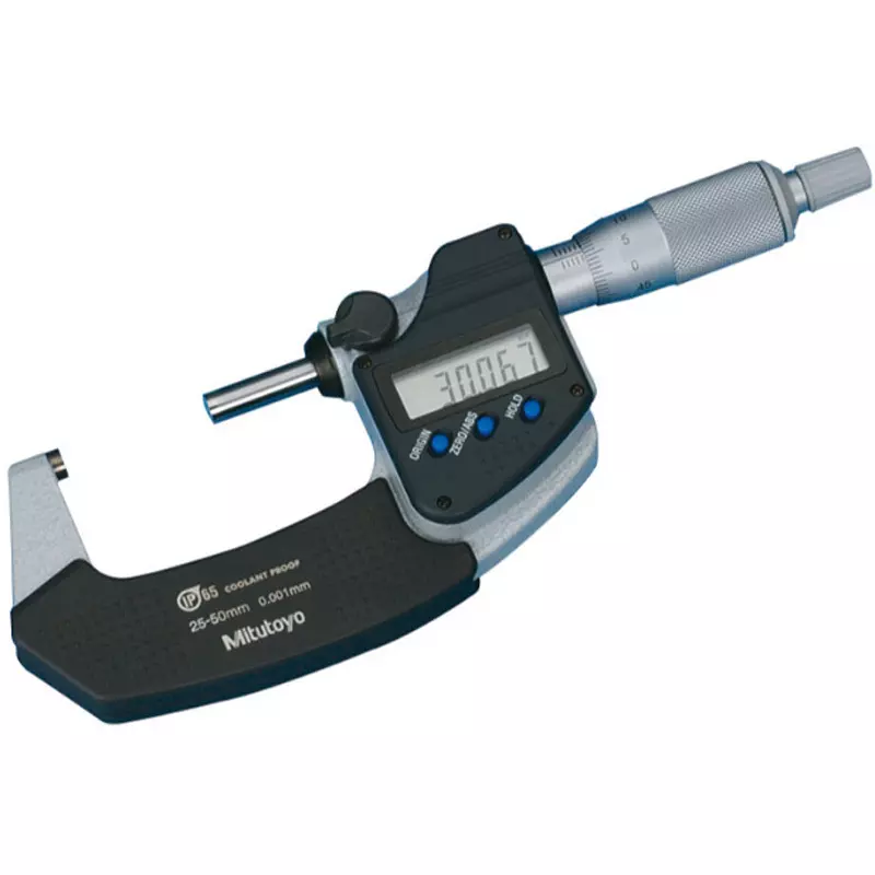 Mitutoyo Coolant Proof Micrometer U-WAVE Transmitter Set (buzzer/Bluetooth Type) 25 - 50 mm, MDC-50MX+02AZF310+264-627 (1 Kit)