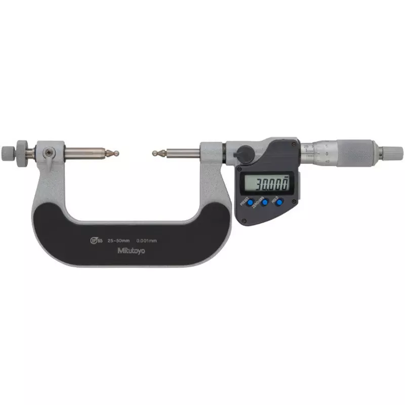 Mitutoyo Digimatic Ball Gear Micro + Data Logger Printer + Foot Switch Set 25 - 50 mm, GMB-50MX+05CZA662+DP-1VA ROGGER+937179T (1 Kit)