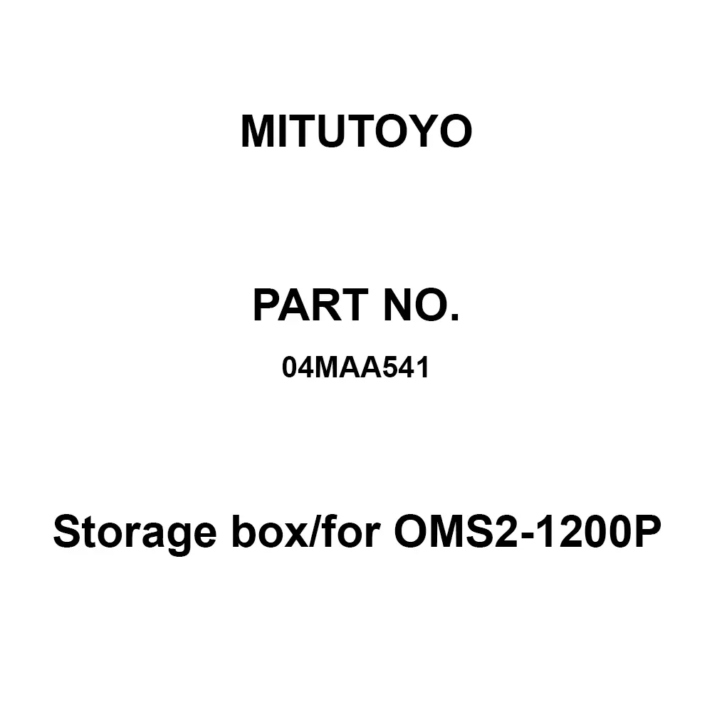 Mitutoyo Storage Box/for OMS2-1200P for 105-418, 04MAA541