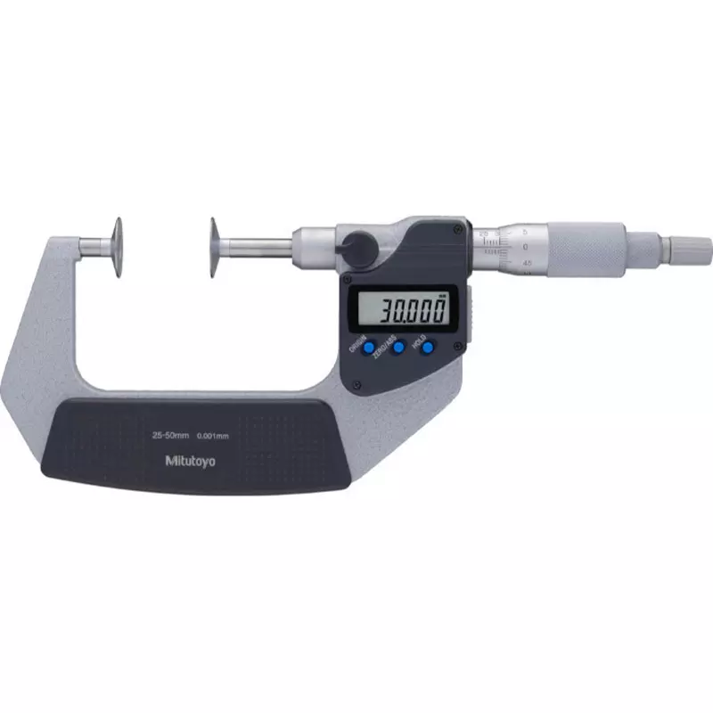 Mitutoyo Digimatic Tooth Thickness Micrometer + Data Logger Printer + Foot Switch Set 25 - 50 mm, PDM-50MX+05CZA663+DP-1VA ROGGER+937179T (1 Kit)