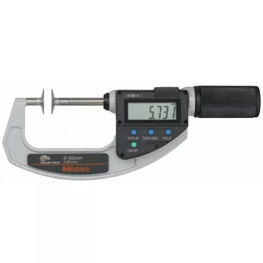 Mitutoyo Digimatic Tooth Thickness Quick Micro + Input Tool (RS-232C) Set 0 - 30 mm, PDM-30QMX+05CZA663+IT-007R (1 Kit)