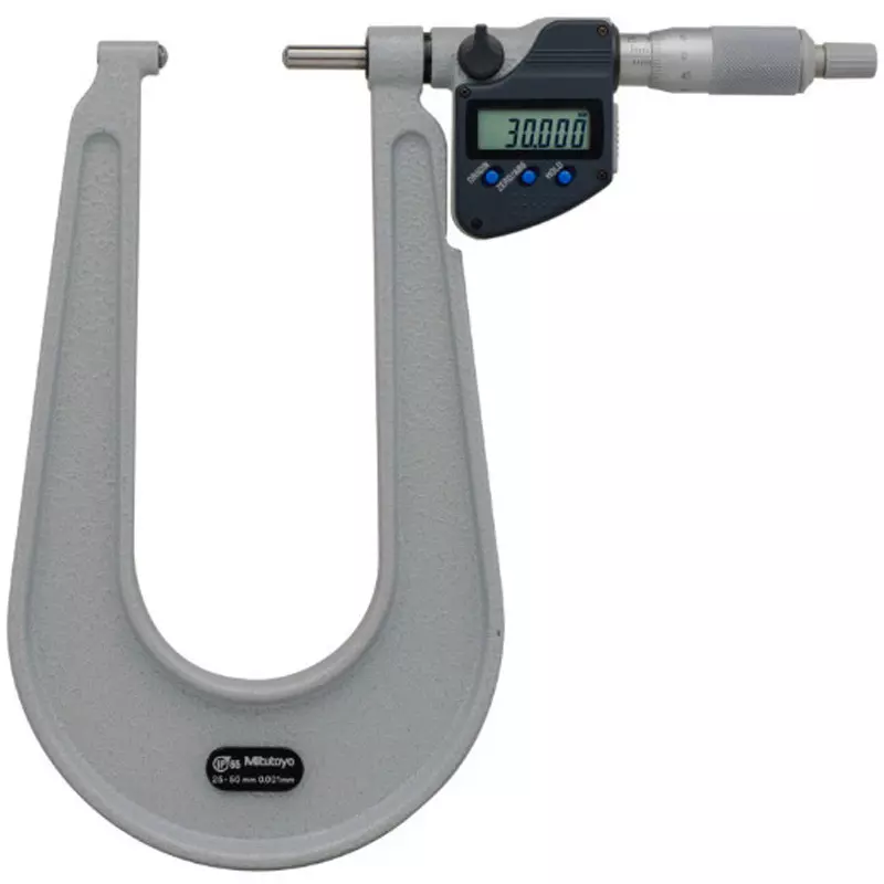 Mitutoyo Digimatic Steel Plate Micro + Input Tool (RS-232C) + Foot Switch Set 25 - 50 mm, PMUD150-50MX+05CZA663+IT-007R+937179T (1 Kit)