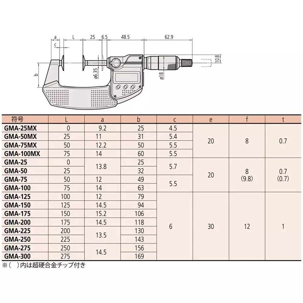 mitutoyo-tooth-thickness-micrometer-50--75-mm-measuring-range-gma-75mx